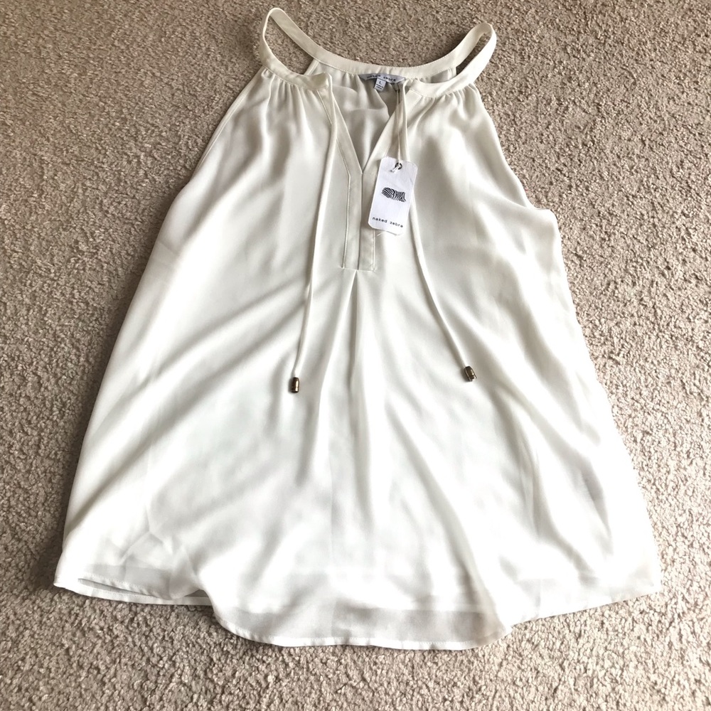 NWT Cream Tank Blouse